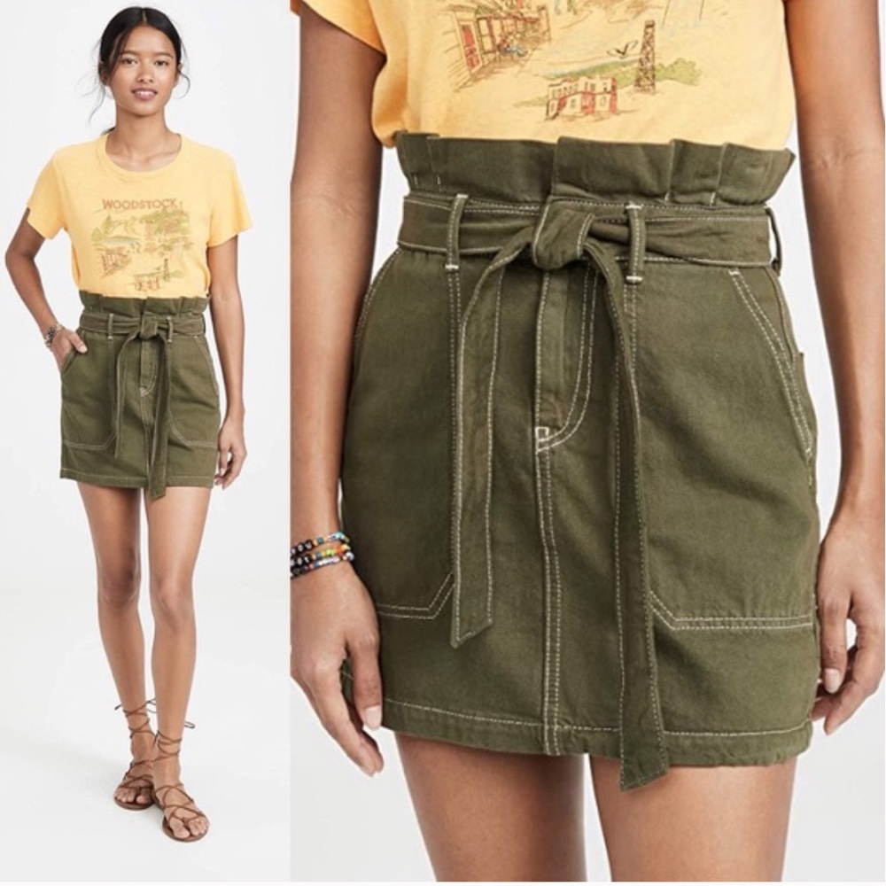 Olive Free People Tie Skirt Size: 0